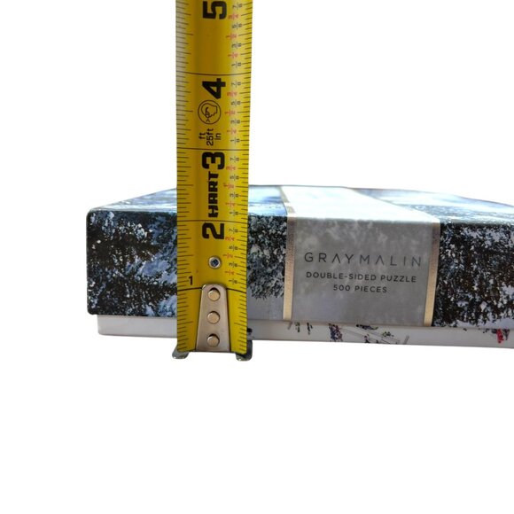 Gray Malin Skiing Winter Double-Sided Puzzle 500 Pieces With Postcards - Picture 14 of 14